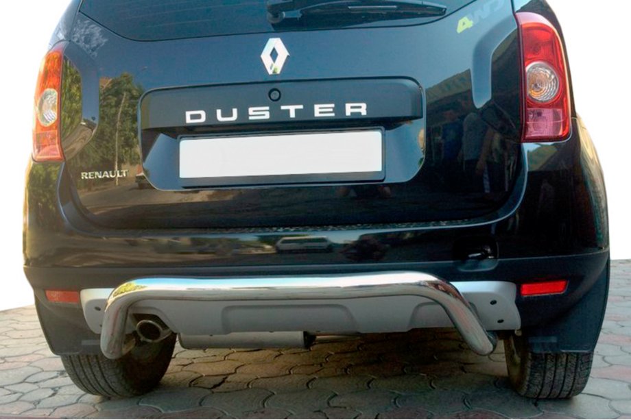 Dacia Duster 2008–2018 Zadní ochranný oblouk (nerez) Fotografie 4