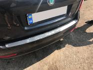 Skoda Octavia II A5 2010–2013 Ochranná lišta zadního nárazníku Nathaniko (nerez) fotografie 3