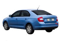 Skoda Rapid 2012–2019 Lišta na zadní nárazník OmsaLine (Sedan, nerez) fotografie 2