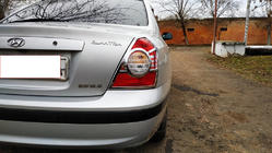 Hyundai Elantra (XD) 2000–2011 Kryty brzdových světel (2 ks, plast) fotografie 5
