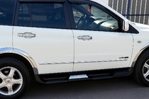 SsangYong Action 2005–2018 Chromové rámečky kolem klik dveří (4 ks, plast) fotografie 1