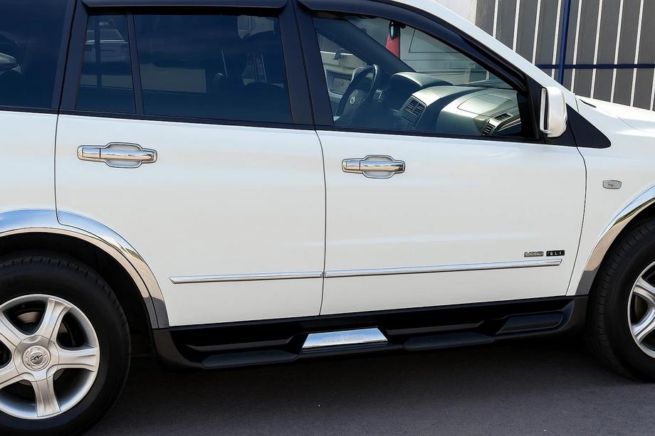 SsangYong Action 2005–2018 Chromové rámečky kolem klik dveří (4 ks, plast) Image
