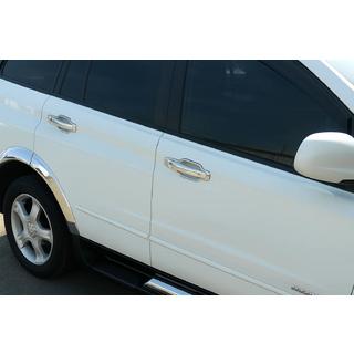 Chromové rámečky kolem klik dveří (4 ks, plast) Ssang Yong Rodius fotografie 3