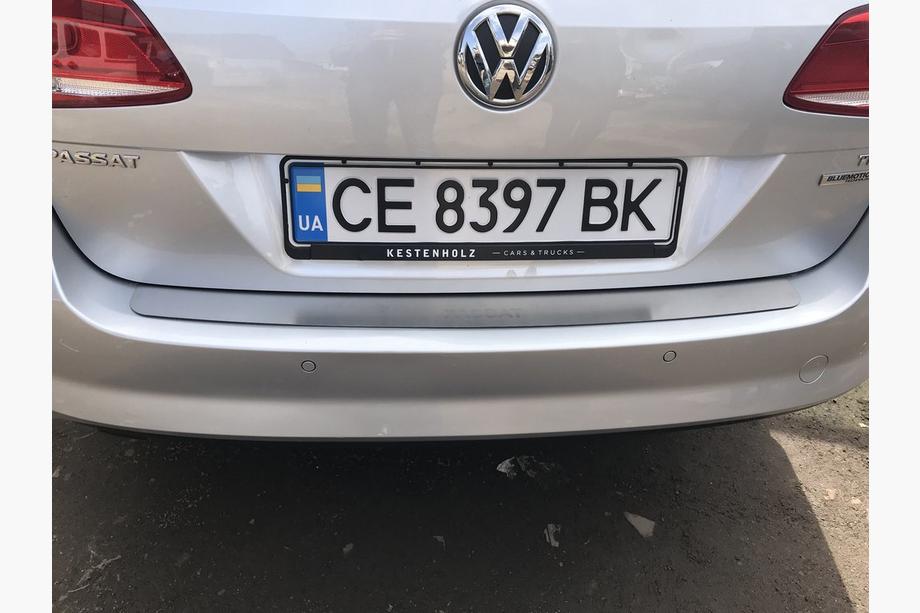 Volkswagen Passat B7 2012–2015 Ochranná lišta zadního nárazníku Nathaniko (nerez) Sedan Fotografie 6