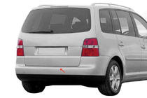 Volkswagen Touran 2003–2010 Nerezová lišta na zadní nárazník OmsaLine fotografie 3