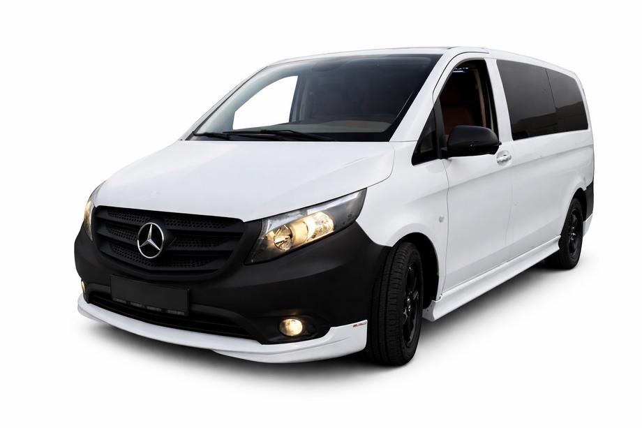 Mercedes Vito/V-class W447 2014– Tuningový lip spoiler předního nárazníku (k lakování) Image