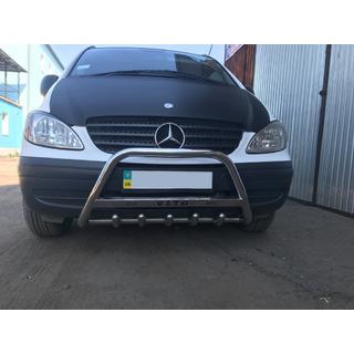 Přední ochranný rám 60 mm (nerez) Mercedes Vito W639 2004–2014 fotografie 2