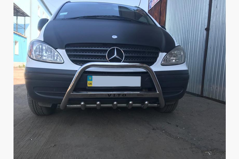 Mercedes Vito W639 2004–2014 Přední ochranný rám 60 mm (nerez) bez nápisu, 2004-2010, 60 mm Fotografie 2