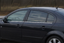 Mazda 3 2003–2009 Okenní lišty (4 ks, nerez) Hatchback fotografie 1
