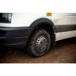 Široké lemy blatníků (4 ks, černé) fotografie 4
