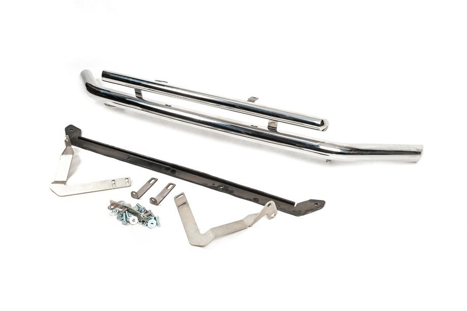 Volkswagen Caddy 2010–2015 Přední dvojitý ochranný rám 60/42 mm (nerez) Fotografie 3