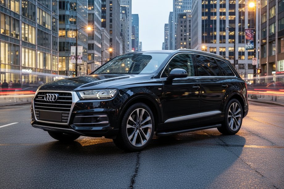 Audi Q7 2015–2026 Boční prahy Allmond Black (2 ks, hliník) Image