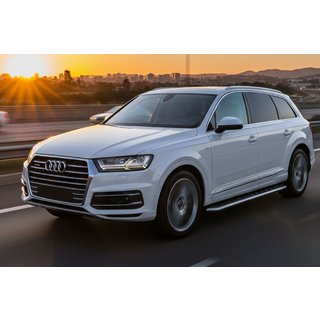 Boční prahy Maydos V1 (2 ks, hliník ↗ nerez) Audi Q7 2015–2026 fotografie 1