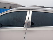 Nissan Qashqai 2007–2010 Chromové kryty sloupků dveří (4 ks, nerez) Carmos - turecká ocel fotografie 3