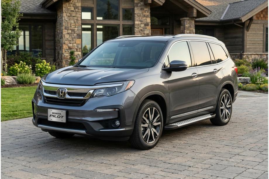 Honda Pilot 2015–2022 Boční nášlapy Allmond Grey (2 ks, hliník) Image