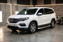Honda Pilot 2015–2022 Boční nášlapy Allmond White (2 ks, hliník) fotografie 1