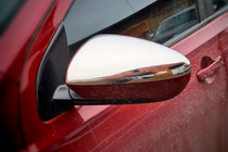 Nissan Qashqai 2007–2010 Kryty zrcátek (2 ks, nerezová ocel) fotografie 7
