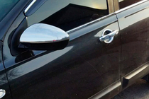 Nissan Qashqai 2007–2010 Kryty zrcátek (2 ks, nerezová ocel) fotografie 4