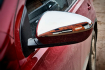 Nissan Qashqai 2007–2010 Kryty zrcátek (2 ks, nerezová ocel) fotografie 6