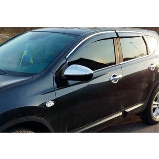 Kryty zrcátek (2 ks, nerezová ocel) Nissan Qashqai 2007–2010 fotografie 3