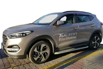 Hyundai Tucson TL 2016–2021 Boční nášlapy Tayga Grey (2 ks, hliník) fotografie 1