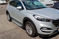 Hyundai Tucson TL 2016–2021 Boční nášlapy Allmond Grey (2 ks, hliník) fotografie 1