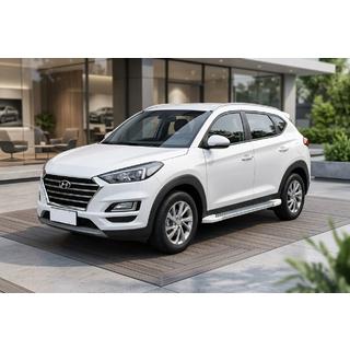 Boční nášlapy Allmond White (2 ks, hliník) Hyundai Tucson TL 2016–2021 fotografie 1