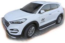 Hyundai Tucson TL 2016–2021 Boční nášlapy Fullmond (2 ks, hliník) fotografie 1