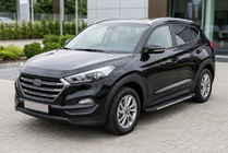 Hyundai Tucson TL 2016–2021 Boční nášlapy Bosphorus Grey (2 ks, hliník) fotografie 1