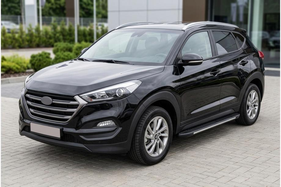 Hyundai Tucson TL 2016–2021 Boční nášlapy Bosphorus Grey (2 ks, hliník) Image