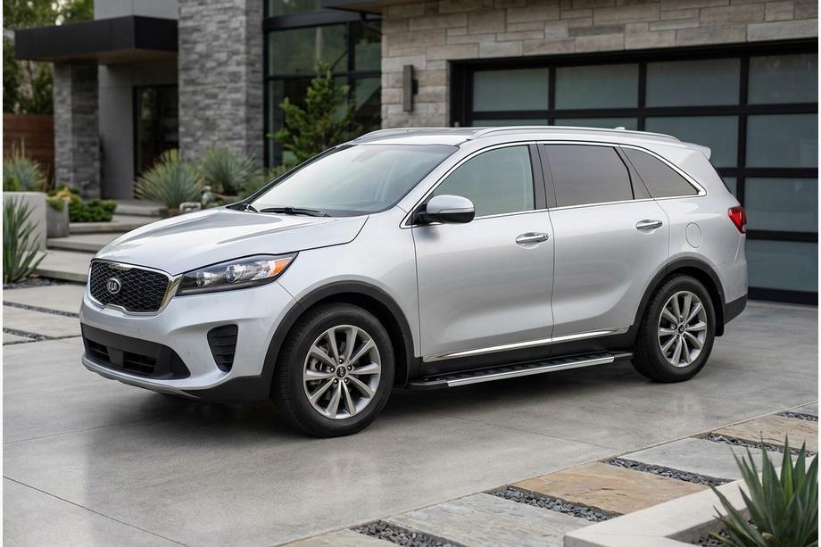 Kia Sorento III UM 2014–2020 Boční prahy RedLine V1 (2 ks, hliník) Image