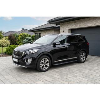Boční prahy Bosphorus Black (2 ks, hliník) Kia Sorento III UM 2014–2020 fotografie 1