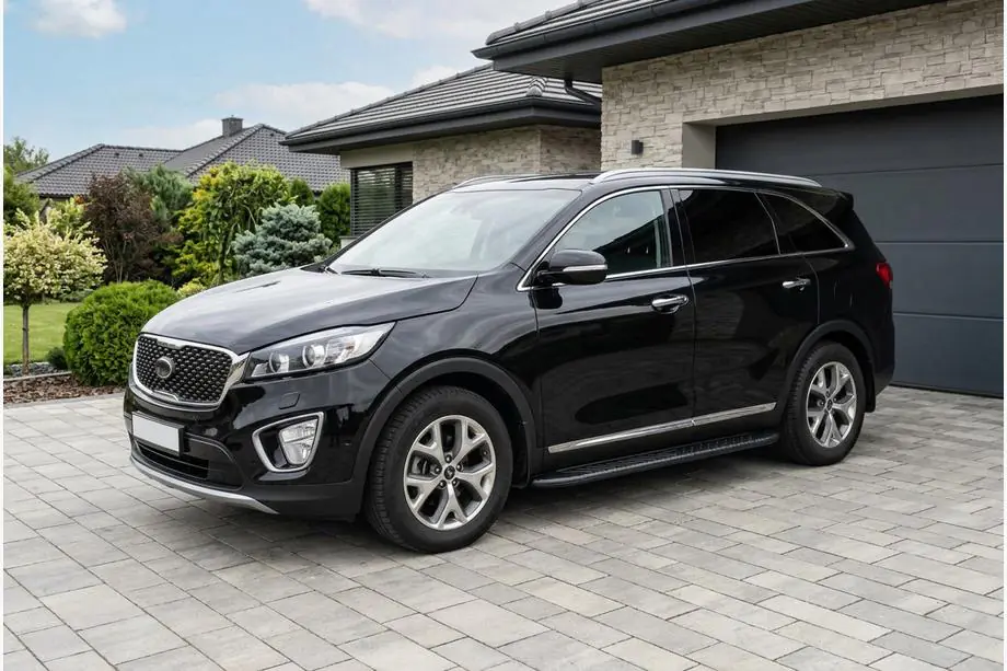 Kia Sorento III UM 2014–2020 Boční prahy Bosphorus Black (2 ks, hliník) Image