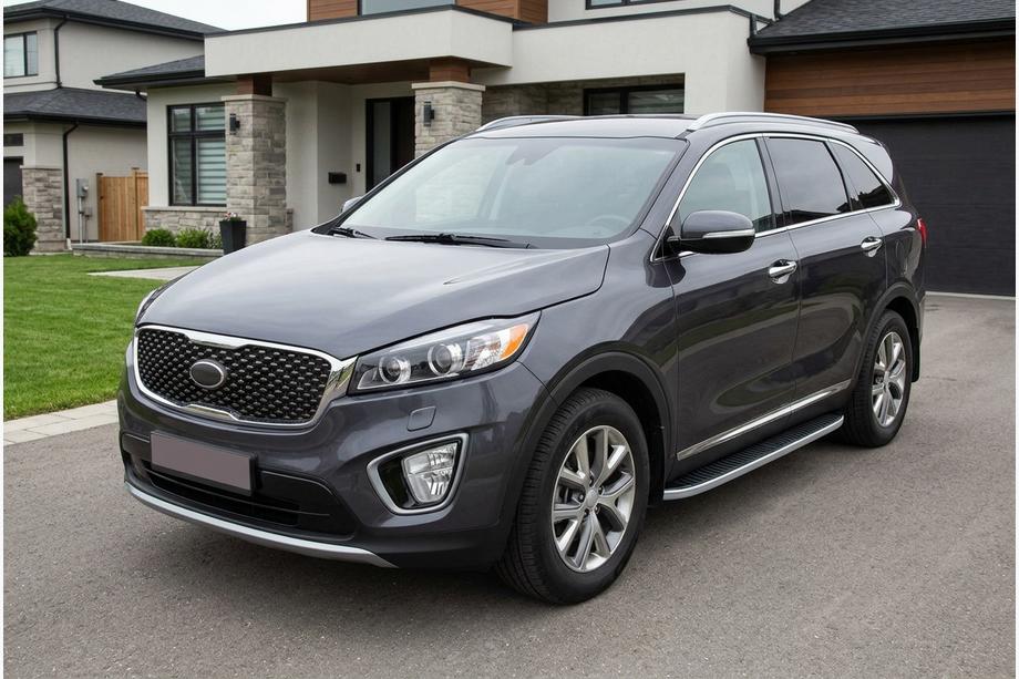Kia Sorento III UM 2014–2020 Boční nášlapy Tayga Grey (2 ks, hliník) Image