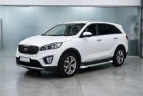 Kia Sorento III UM 2014–2020 Boční nášlapy Allmond White (2 ks, hliník) fotografie 1
