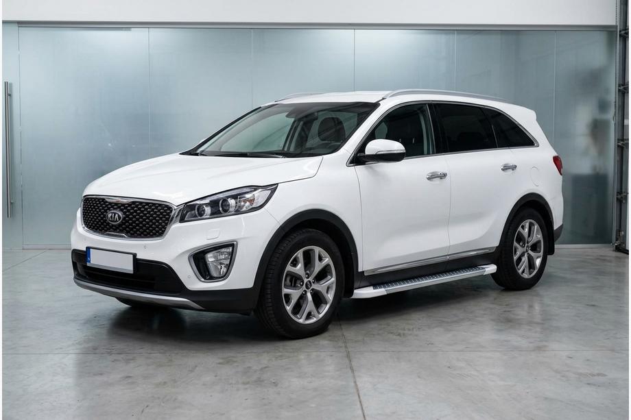 Kia Sorento III UM 2014–2020 Boční nášlapy Allmond White (2 ks, hliník) Image