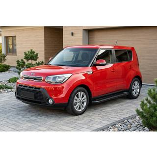 Boční prahy Allmond Black (2 ks, hliník) Kia Soul II 2013–2018 fotografie 1