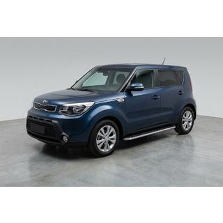 Boční prahy Maydos V1 (2 ks, hliník ↗ nerez) Kia Soul II 2013–2018 fotografie 1