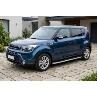 Boční prahy Tayga Grey (2 ks, hliník) Kia Soul II 2013–2018 fotografie 1
