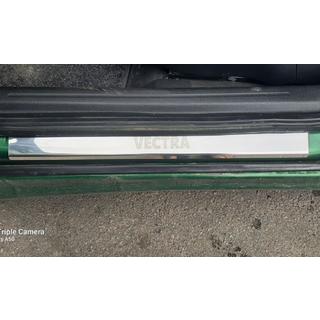 Nerezové kryty prahů Carmos (4 ks) Opel Vectra B 1995–2002 fotografie 3