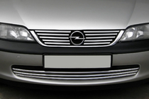 Opel Vectra B 1995–2002 Nerezové lišty na masku chladiče fotografie 1