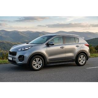 Boční prahy Bosphorus Black (2 ks, hliník) Kia Sportage 2015–2021 fotografie 1
