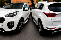 Kia Sportage 2015–2021 Boční nášlapy Allmond Grey (2 ks, hliník) fotografie 4