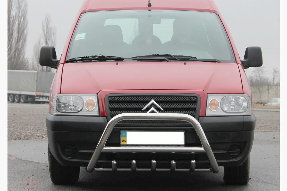 Peugeot Expert 1995–2007 Přední ochranný rám WT003 (nerez) Fotografie 3