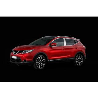 Chromové kryty sloupků dveří (4 ks, nerez) Nissan Qashqai 2014–2021 fotografie 3