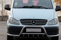 Mercedes Vito W639 2004–2014 Nerezový přední ochranný rám WT003 s bočními vzpěrami fotografie 1