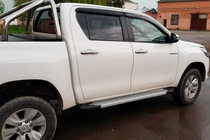 Toyota Hilux 2015– Boční nášlapy Allmond Grey (2 ks, hliník) fotografie 7