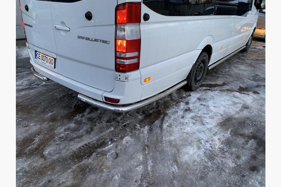 Mercedes Sprinter W906 2006–2018 Boční trubky za zadním kolem, šikmé (2 ks, nerez) Krátká Fotografie 9
