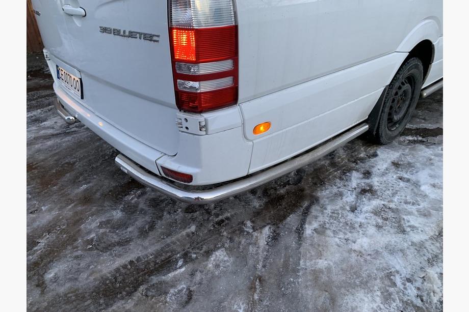 Volkswagen Crafter 2006–2016 Boční trubky za zadním kolem, úhlové (2 ks, nerez) Extra dlouhé Fotografie 10