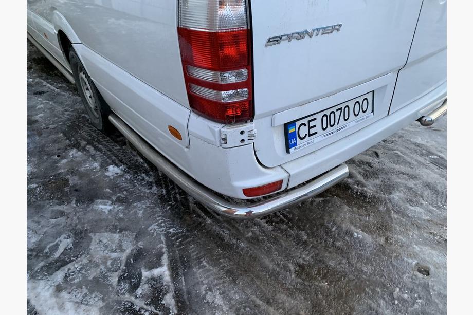 Volkswagen Crafter 2006–2016 Boční trubky za zadním kolem, úhlové (2 ks, nerez) Extra dlouhé Fotografie 11